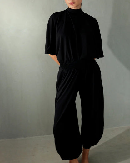 Airy pants Black