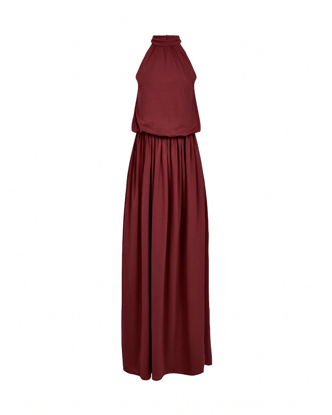 Folded Grace Dress - Wine